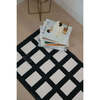 Girl Modern Design Black and White Runner (2 x 5 ft) - Rugs - 4