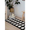 Girl Modern Design Black and White Runner (2 x 5 ft) - Rugs - 5