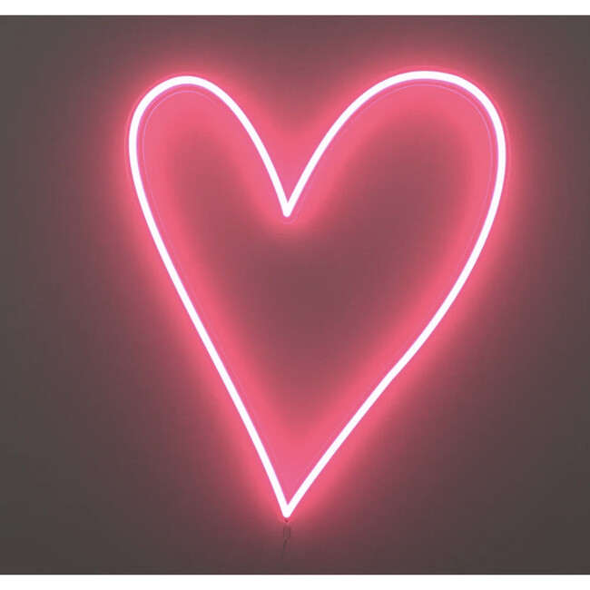 Big Big Heart LED neon sign, Girl Pink (42cm x 50cm)