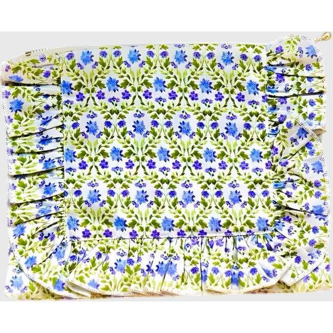 Wisteria Lane Timeless Floral Ruffle Zipper Pouch