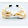 Three Little Bows Headband, Sonny Blossom Golden Blossom - Headbands - 2 - thumbnail
