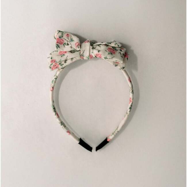 Three Little Bows Headband, Wild Rose - Headbands - 3