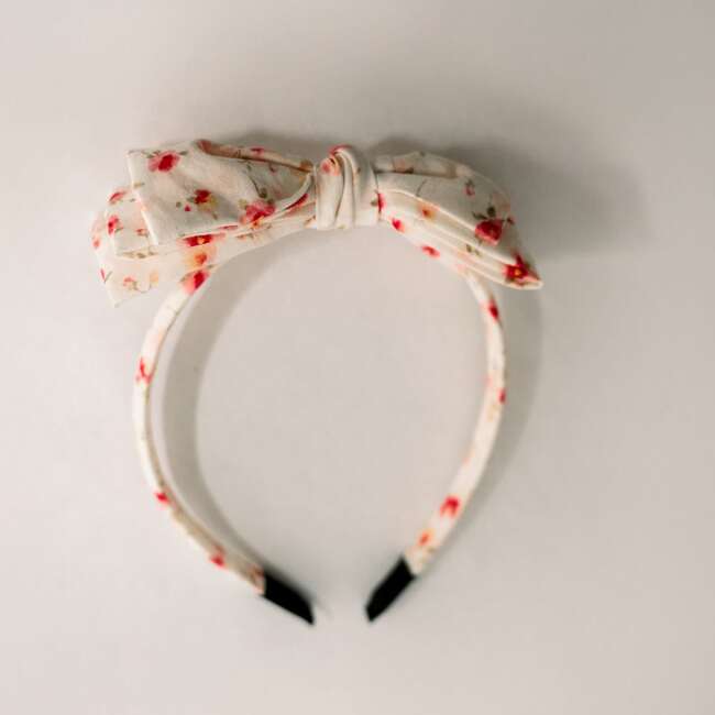 Three Little Bows Headband, Sunlit Meadow - Headbands - 3