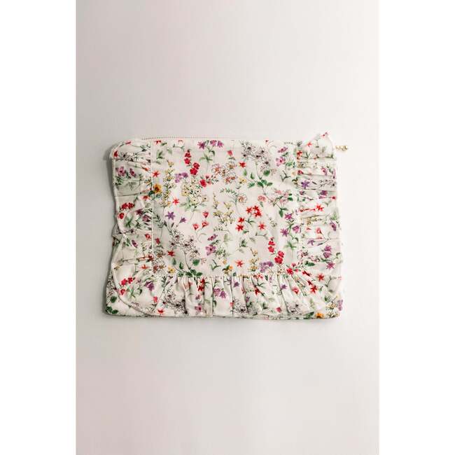 Wildflower Waltz Timeless Floral Ruffle Zipper