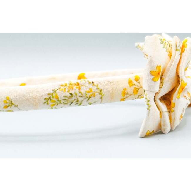 Three Little Bows Headband, Sonny Blossom Golden Blossom - Headbands - 6