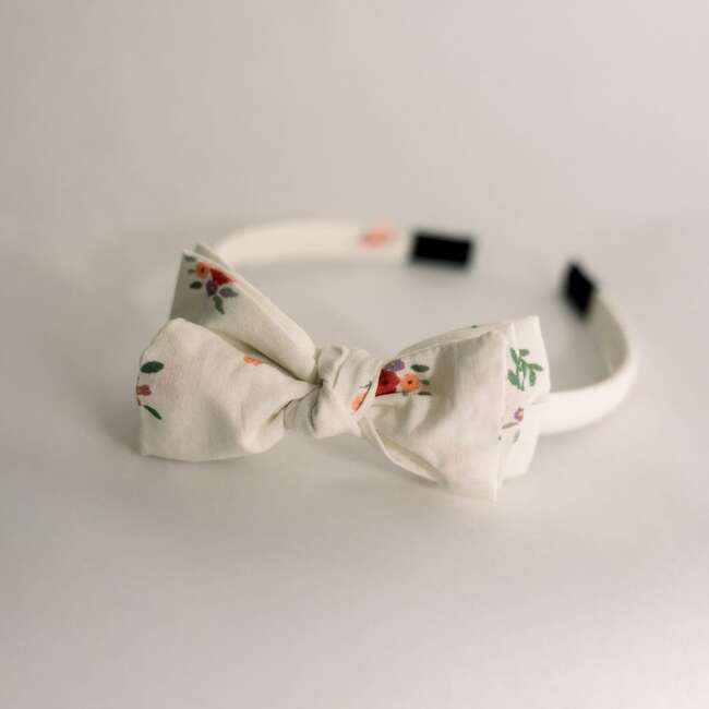 Three Little Bows Headband, Matin au Jardin