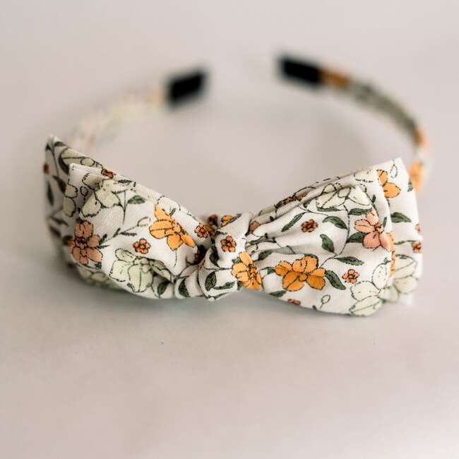 Three Little Bows Headband, Marigold Dawn