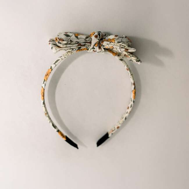 Three Little Bows Headband, Marigold Dawn - Headbands - 3