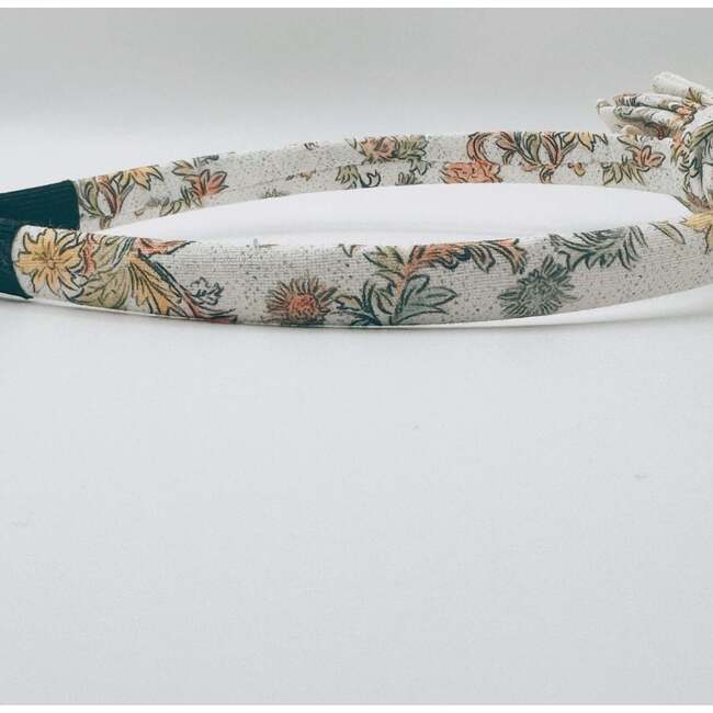 Three Little Bows Headband, Mustard Sage Bloom - Headbands - 6