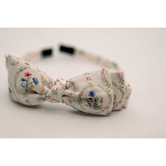 Three Little Bows Headband, Floral Symphony - Headbands - 3