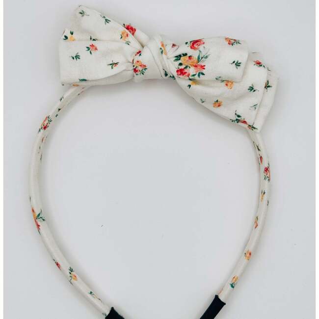 Three Little Bows Headband, Heirloom Blooms - Headbands - 4