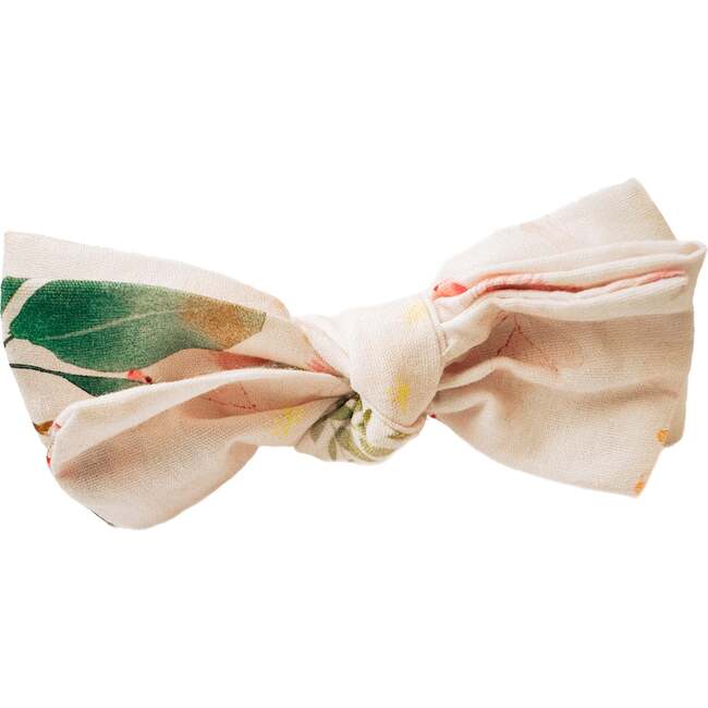Three Little Bows Headband, Blossom Song Watercolor Camelia