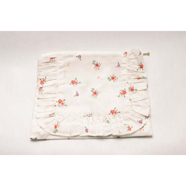 Summer Petals Timeless Floral Ruffle Pouch - Bags - 3