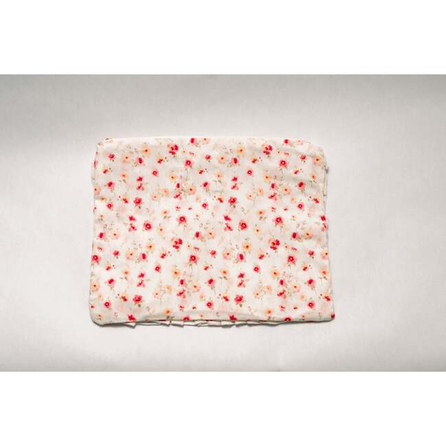 Sunset Petal Timeless Floral Ruffle Zipper Pouch - Bags - 3