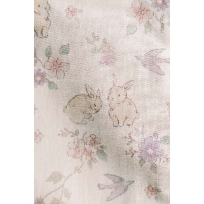 Storybook Bunny Timeless Floral Ruffle Zipper Pouch - Bags - 5