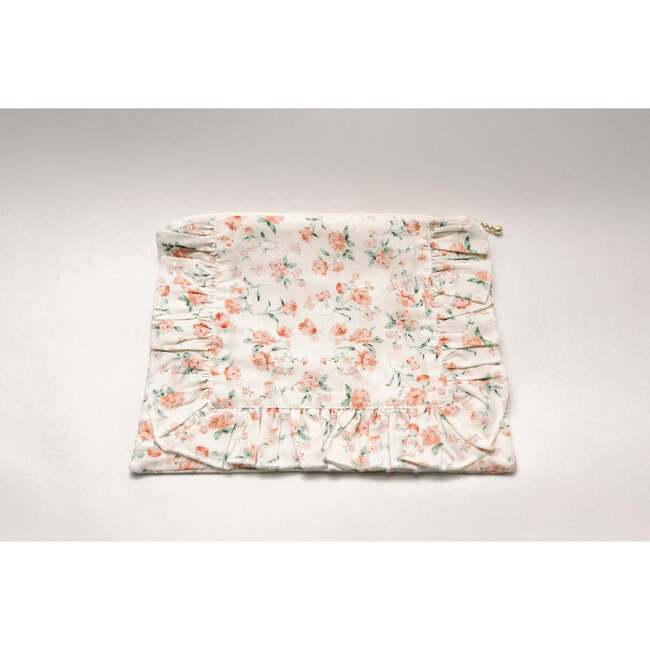 Sorrento Bloom Timeless Floral Ruffle Zipper Pouch - Bags - 3