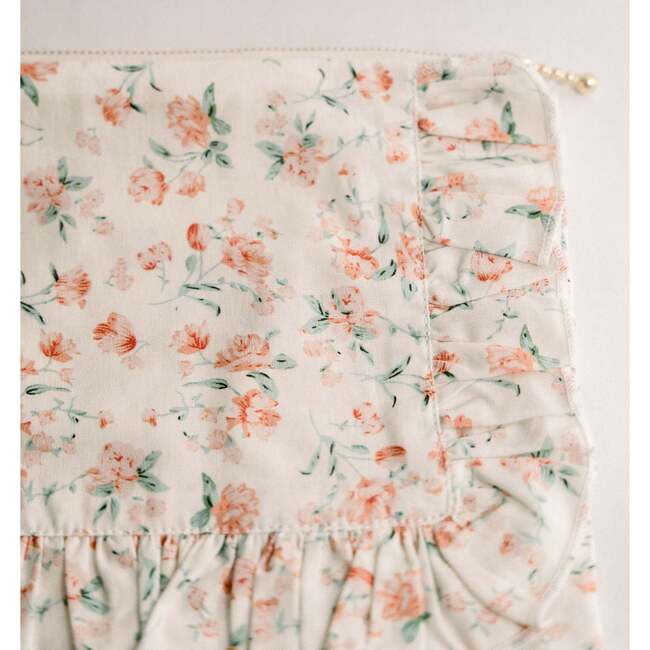 Sorrento Bloom Timeless Floral Ruffle Zipper Pouch - Bags - 5
