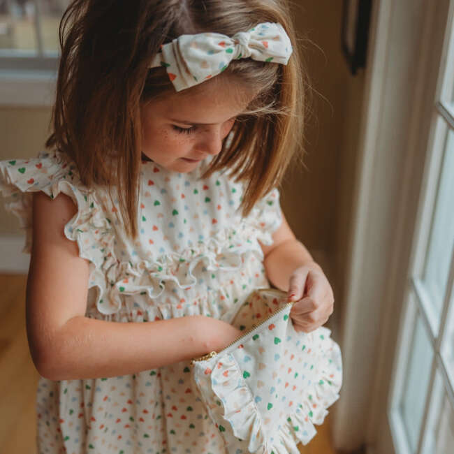 Love In Bloom Timless Floral Ruffle Zipper Pouch - Bags - 3