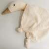 Goose Lovey Security Blanket, Organic Cotton Vanilla Cream - Plush - 1 - thumbnail