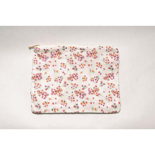 Lavender Marmalade Timeless Floral Ruffle Zipper Pouch
