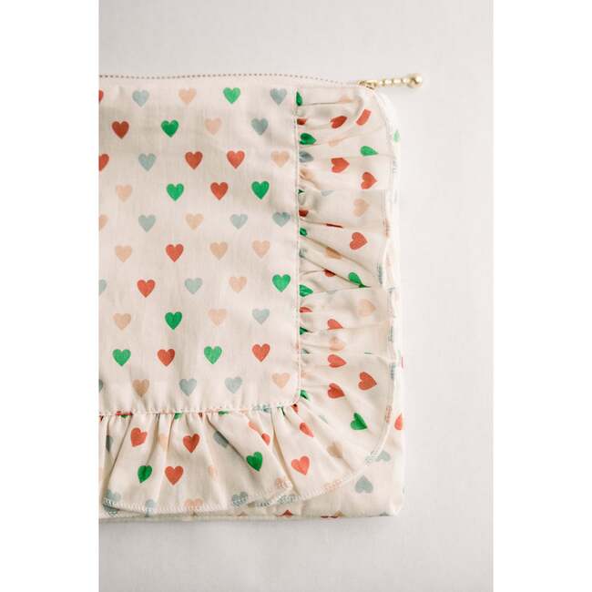 Love In Bloom Timless Floral Ruffle Zipper Pouch - Bags - 4