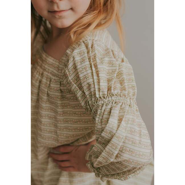 Fiona Dress, Blush Vine Stripe - Dresses - 4