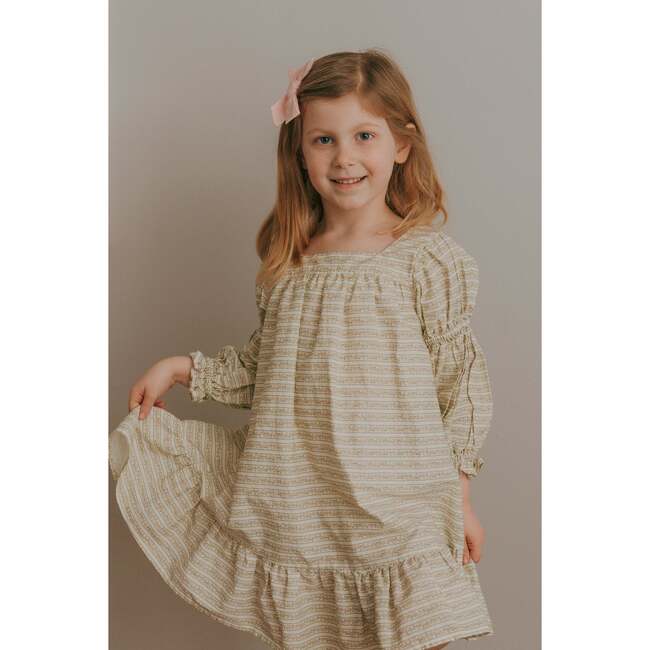 Fiona Dress, Blush Vine Stripe - Dresses - 5