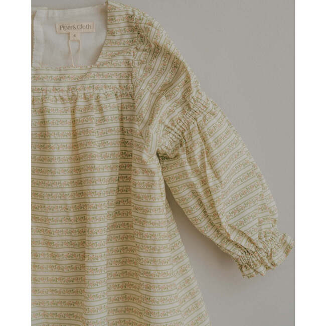 Fiona Dress, Blush Vine Stripe - Dresses - 7