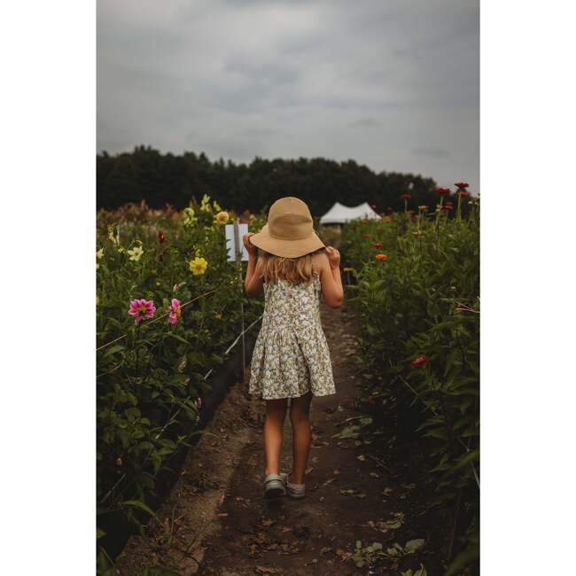 Hikari Pintuck Dress, Mustard Sage Blossom - Dresses - 3