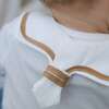 Sailor Style Bib, White - Other Accessories - 4