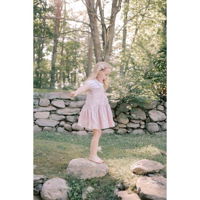 Hikari Pintuck Dress, Pink Soft - Dresses - 5