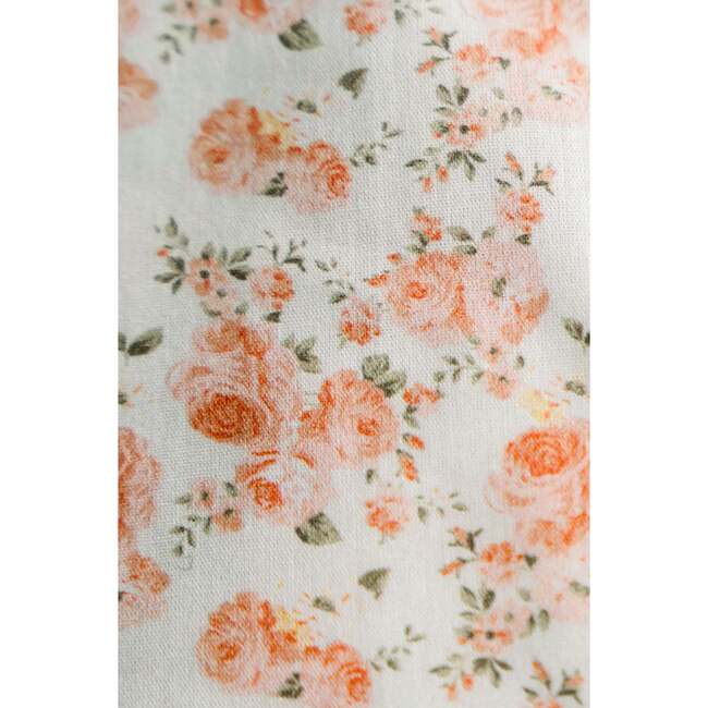 Coral Petal Blooms Timeless Floral Ruffle Zipper Pouch - Bags - 5