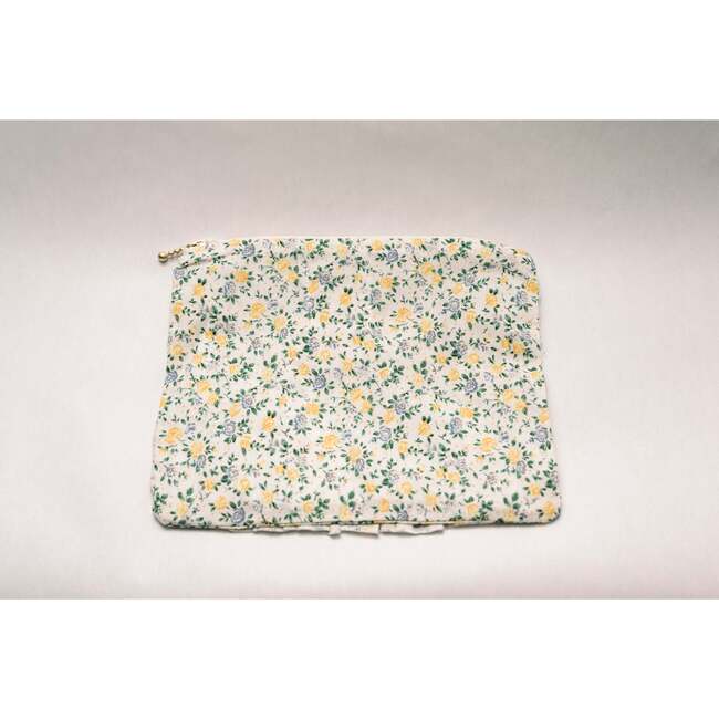 Buttercup Bloom Timeless Floral Ruffle Zipper Pouch - Bags - 4