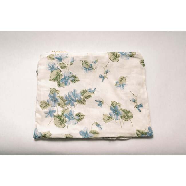 Cornflower Lane Timeless Floral Ruffle Zipper Pouch - Bags - 3