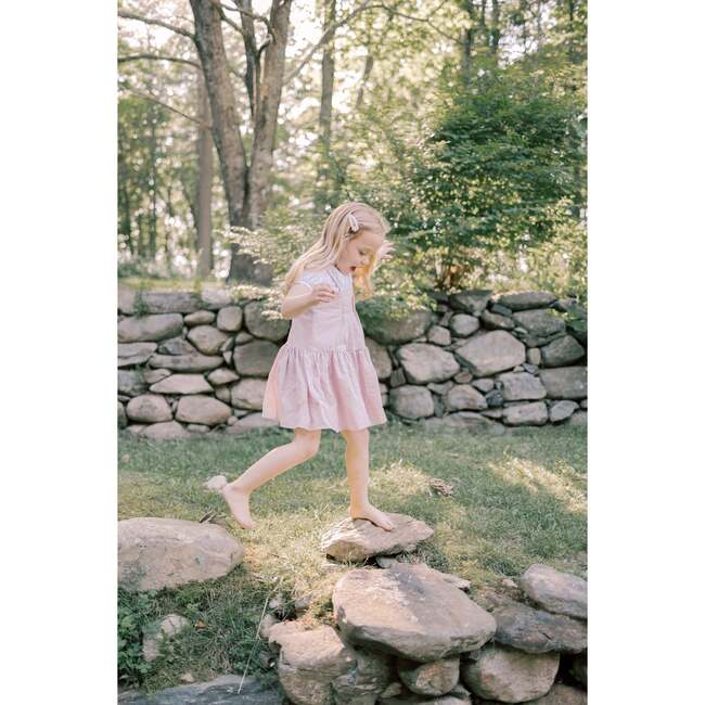 Hikari Pintuck Dress, Pink Soft - Dresses - 6