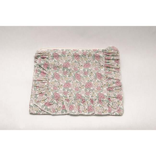 Betsy Ann Timeless Floral Ruffle Zipper Pouch - Bags - 3