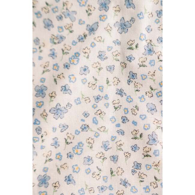 Bluebell Charm Timeless Floral Ruffle Zipper Pouch - Bags - 4