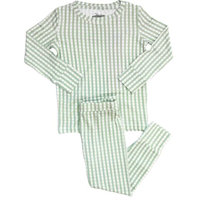 Gingham Pajamas, Sage