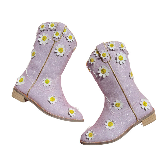 Cowgirl Lilac Oopsie Daisy Boots, Lilac