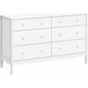 Swell 6-Drawer Assembled Dresser, White - Dressers - 1 - thumbnail