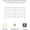 Swell 6-Drawer Assembled Dresser, White - Dressers - 2