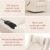 Kiwi Deluxe Power Glider Recliner, Almond Teddy Loop - Glider - 3 - thumbnail