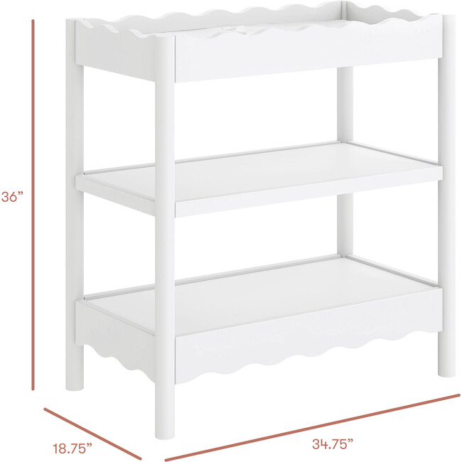 Swell Changing Table, White - Changing Tables - 4