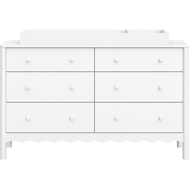 Swell 6-Drawer Assembled Dresser, White - Dressers - 5