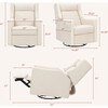 Kiwi Deluxe Power Glider Recliner, Performance Ivory Boucle - Glider - 5 - thumbnail