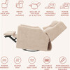 Kiwi Deluxe Power Glider Recliner, Chai Shearling - Glider - 4 - thumbnail