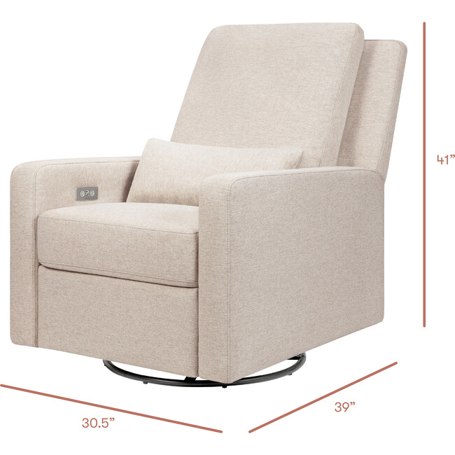 Sigi Glider Recliner, Performance Beach Eco-Weave - Glider - 6