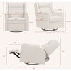 Kiwi Deluxe Power Glider Recliner, Performance Cream Eco-Weave - Glider - 5 - thumbnail