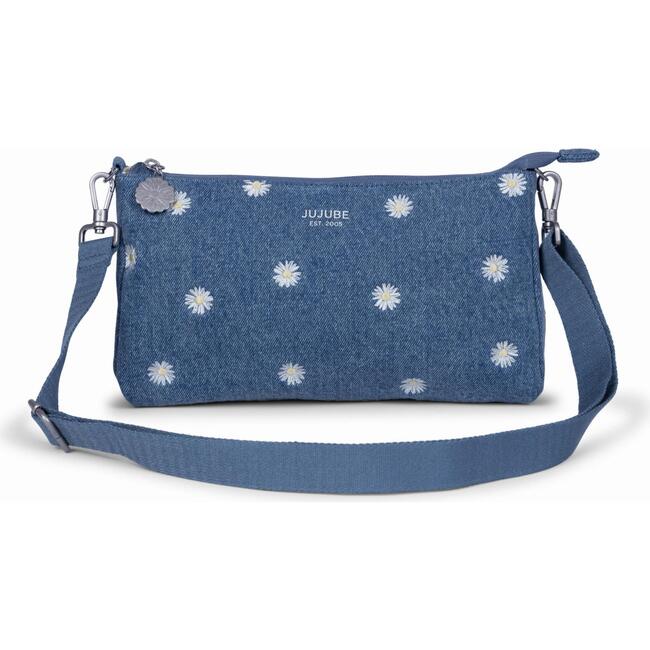 3-piece Pouch Set, Denim & Daisies