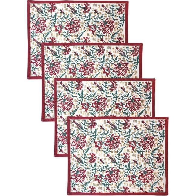 Block-Printed Placemats, Colaba (Set of 4)